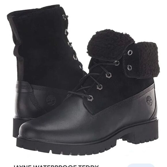 Sz 9 timberland jayne lace up combat hiking boot/bootie l - Picture 9 of 11